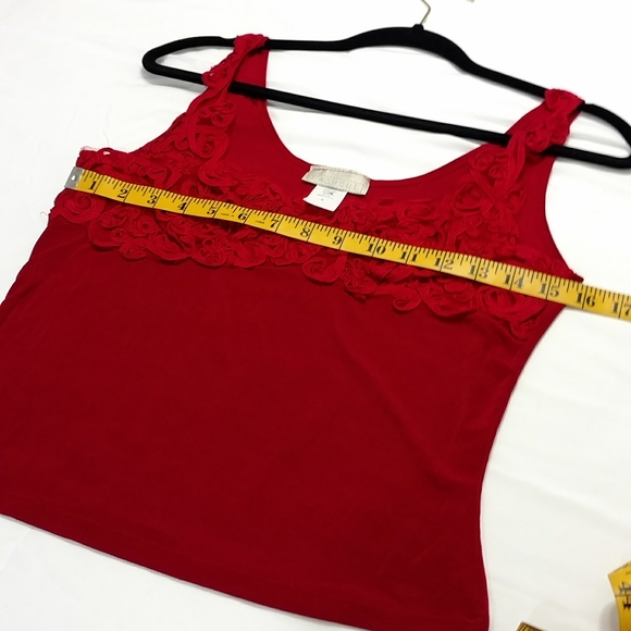Fashque Cropped Lace Tank Top - Picture 5 of 6